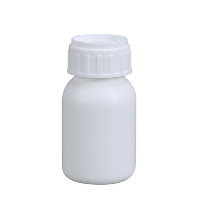 comprar Garrafa redonda fluorada de 50 ml de HDPE portátil para distribuição de medicamentos agrícolas Fabricação em linha