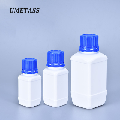 comprar Garrafas de laboratório de plástico de HDPE branco quadrado Reagente de armazenamento químico 60ml-250ml Fabricação em linha