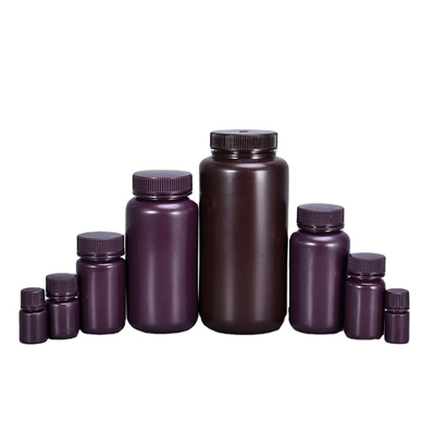 comprar Logotipo personalizado 250 ml de boca larga de plástico transparente reagente garrafa tampa de parafuso para medicina Fabricação em linha