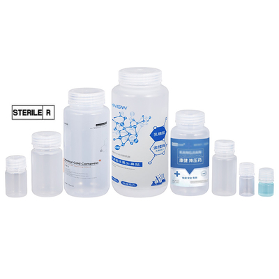 comprar ISO9001 Certificado Good Vazio boca larga fácil de enchimento frascos de frasco plástico para reagentes de laboratório Fabricação em linha