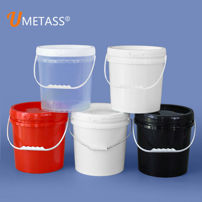 comprar Balde de pintura de plástico de 10L com tampa e alça, recipiente à prova de adulteração Fabricação em linha