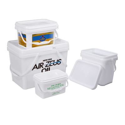 comprar Baldes de plástico vazios de qualidade alimentar duráveis com alça e tampa para soluções de embalagem Fabricação em linha