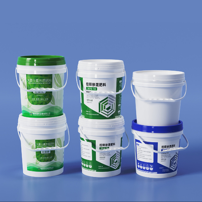 comprar fertilizante líquido PP balde de plástico redondo com manobra de tampa Impressão com transferência de calor Fabricação em linha