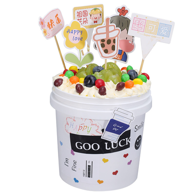 comprar Logotipo Impressão IML personalizado 1L balde de plástico redondo para iogurte, chocolate e molhos Fabricação em linha