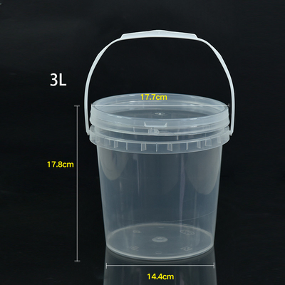 comprar Contenedor de balde de ordenha de plástico de PP transparente para frango frito e pipoca Fabricação em linha