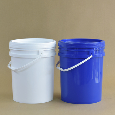 comprar Balde de plástico de 25L com tampa e alça para armazenamento de água e armazenamento de fluidos industriais Fabricação em linha