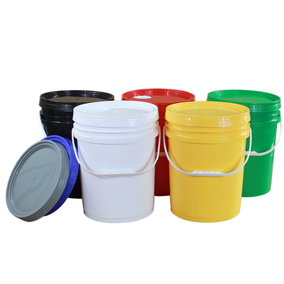 comprar 5 galões balde de plástico redondo com tampa para cola imagens incluídas material de plástico Fabricação em linha