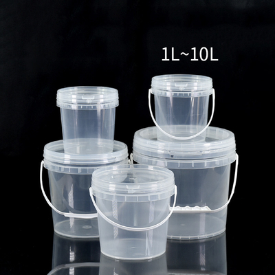 comprar 1L-10L Redondo Impresso por Encomenda Biscoito de Doces Balde de Plástico Límpido Com Amostra de Cobertura Proof Leak Fabricação em linha
