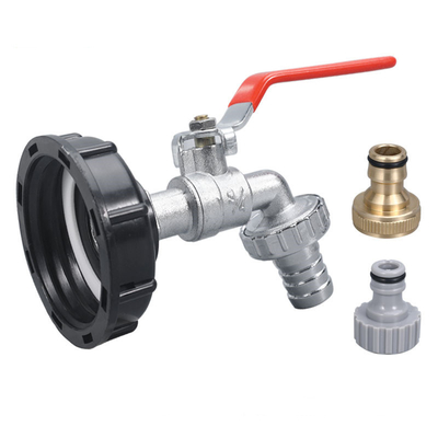 comprar 3/4 'Nickel Plating Bibcock com manobra vermelha adaptador de torneira para mangueira torneira de água jardim Fabricação em linha