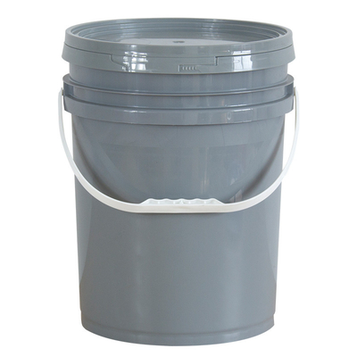 comprar Balde de plástico espesso de 20 litros de qualidade alimentar de 5 galões com cabo de tampa para óleo de tinta Fabricação em linha