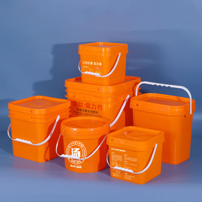 comprar Balde de gelo de plástico acrílico de 8 litros de cor branca / amarela Fabricação em linha