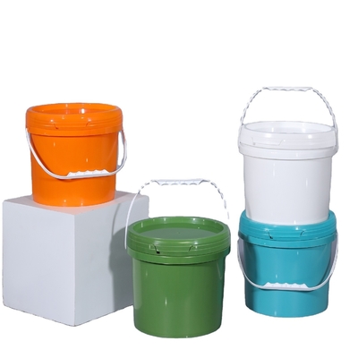 comprar Baldes de plástico de 5L com tampas de qualidade alimentar para armazenamento de líquidos Fabricação em linha