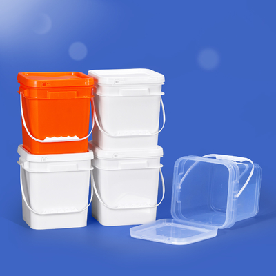 comprar Em grande quantidade, selado quadrado de 5 galões, balde transparente, segurança de alimentos, por encomenda Fabricação em linha