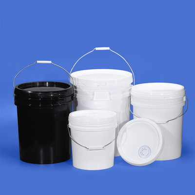 comprar Balde de plástico de 5 galões com tampa de escotilha de óleo 20L de óleo de plástico redondo de qualidade alimentar Fabricação em linha