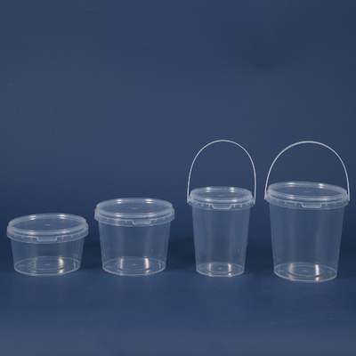 comprar Baldes de plástico transparente de armazenamento de alimentos de 450 ml a 900 ml com tampa Fabricação em linha
