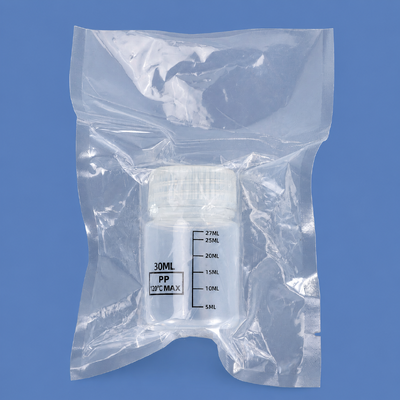 comprar Fota de reagente de PP estéril de 30 ml e 60 ml com embalagem a vácuo para distribuição e armazenagem de reagentes químicos Fabricação em linha