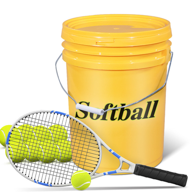 Colourful Custom Logo Plastic 5 Gallon Baseball Softball Balde para Treinamento de Softball