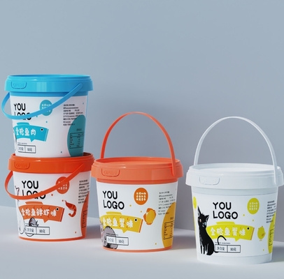 Balde transparente 300ml-5L para manteiga de amendoim manteiga de karité Molhos alimentares Embalagem Boa vedação -20C-120C