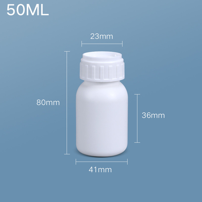 Resistente à corrosão Flasca fluorada de laboratório 100 ml recipiente de comprimidos HDPE