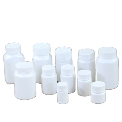 Botelhas de medicamentos industriais recipiente de tampa de parafuso para vitaminas cápsula HDPE biodegradável