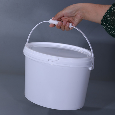 Tambor redondo de armazenagem para alimentos com alça e tampa 6L/10L/17L/19L Capacidade como amostra