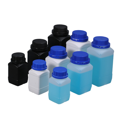 Botelha quadrada de HDPE de 1000 ml de qualidade alimentar para classificação de laboratório e embalagem personalizada