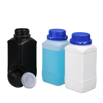 Anti-corrosão 500 ml garrafas de plástico Hdpe preto branco personalizadas