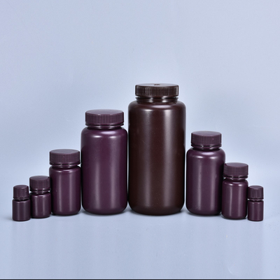 Botelha de reagente de âmbar marrom de plástico com tampa de parafuso de 100 ml para a indústria química