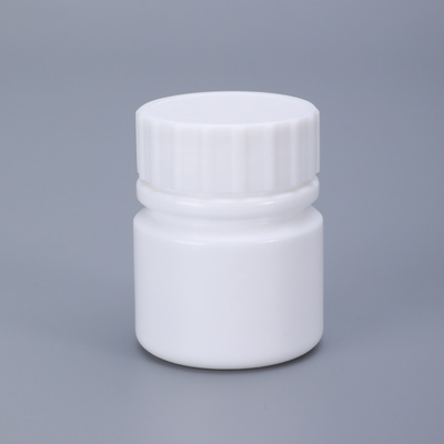 30 ml de capacidade Mini vazio de plástico comprimido frasco de remédio com logotipo do cliente aceitável