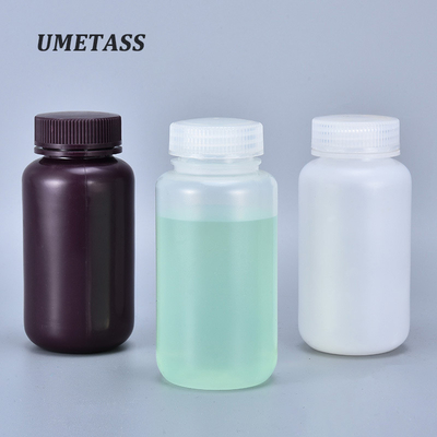 Bottles redondas de boca larga de 500 ml para armazenamento de líquidos químicos em laboratório