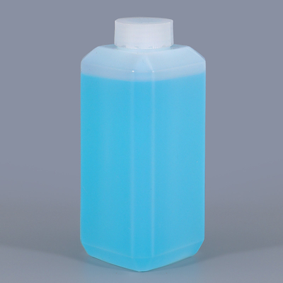 Botão de reagente de laboratório de plástico quadrado de 500 ml para armazenamento e distribuição de produtos químicos líquidos