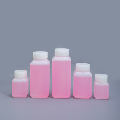 Reagente Botões de laboratório de plástico translúcido Hdpe para solventes químicos 30 ml