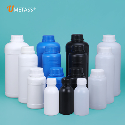 Garrafa de plástico preto congelado de HDPE mate reciclado para fabricantes de embalagens cosméticas