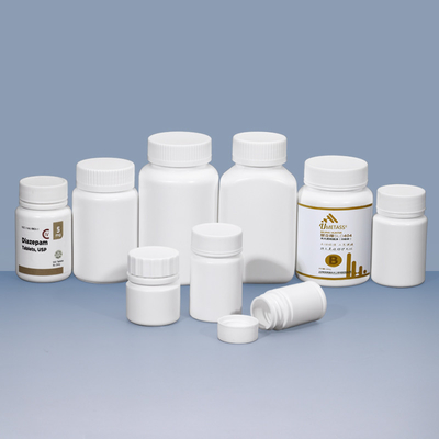UMETASS Mini Saúde Frasco Médico Branco Plastic Vazio Vitamina Pilha Cápsula Frasco Com Garrafa
