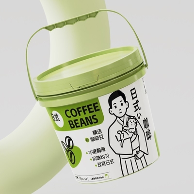 2L 3L 4L 5L mini baldes de plástico para biscoitos de iogurte