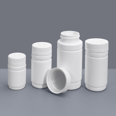 Garrafas de plástico médico de comprimidos vazios de 100 ml de HDPE com tampa à prova de crianças e impressão em tela