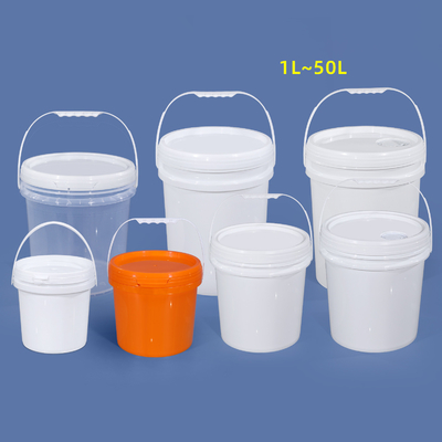 1L-50L de qualidade alimentar PP balde redondo de pintura plástica espessada balde para tambores baldes barris