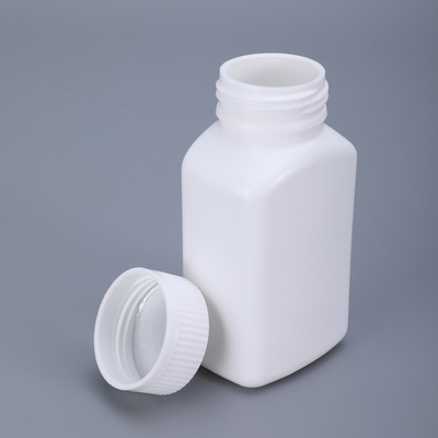 170ml Canister Quadrado para pílulas médicas Material HDPE Espessura de impressão de tela de plástico