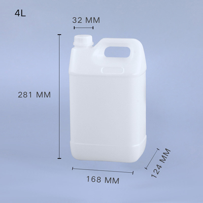 100% Material 1 galão HDPE Barril de plástico azul branco preto para garrafa de loção líquida