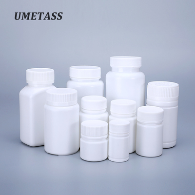20ML-200ML Capacidade UMETASS HDPE garrafa de plástico branco para armazenamento de pílulas armazenamento de cápsulas