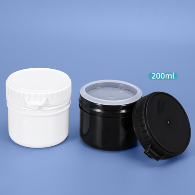 Material do colarinho HDPE 200 ml Caixas de armazenamento de plástico de qualidade alimentar Impressão personalizada