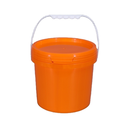 Tinta redonda Custom Impresso Balde de plástico para embalagem Container Logotipo personalizado