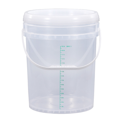 20L recipiente de balde de plástico com manuseador de manuseador de balança tampas de comida grau 5 galão balde