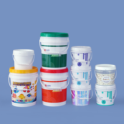 30L 20L 5 galões PP de qualidade alimentar plástico de pintura balde de água de óleo balde com tampa de manuseio