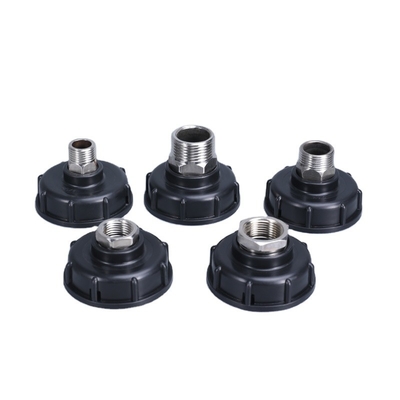 Adaptador de tanque IBC redondo de 2 polegadas válvula de plástico conector de acero inoxidável