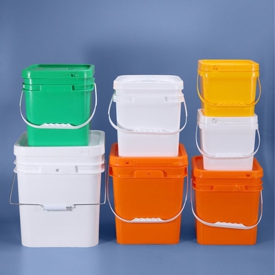 Material de PP Pequenos baldes de abóbora de plástico com tampa 5L 8L 10L 13L 16L 25L