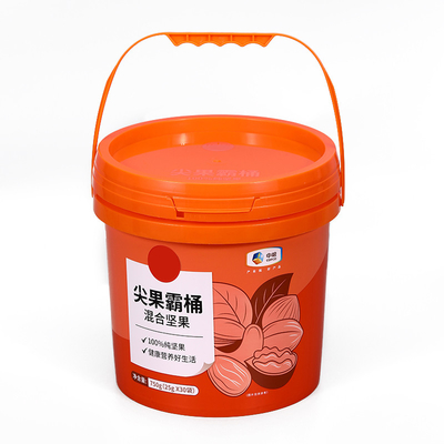 Capacidade personalizada IML Label PP baldes de plástico para molhos e espalhamentos de alimentos coloridos