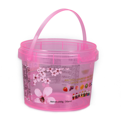 IML Popcorn Plastic Biscuit Chips Bucket com capacidade personalizada e logotipo personalizado