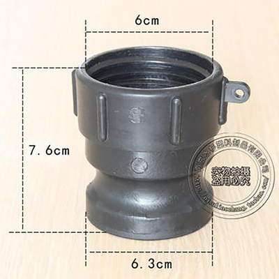 Não vazamento 60mm entrada de fio grosso para 60mm camlock mangueira 1000L IBC adaptador de tanque de montagem
