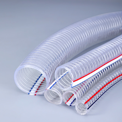 Sucção de água PVC Tubos reforçados com fio de aço com várias especificações comprimento 100m